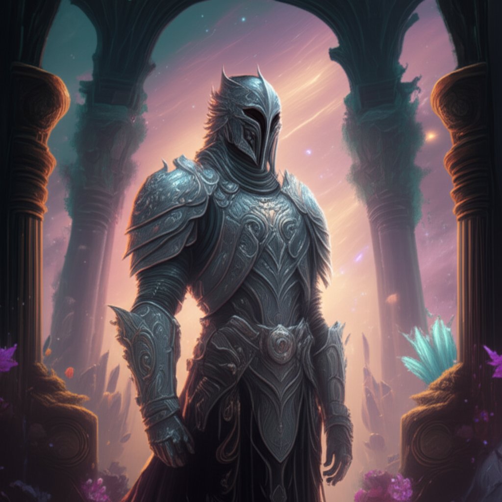 a fantasy hero whose name and appearance evoke myth and adventure
