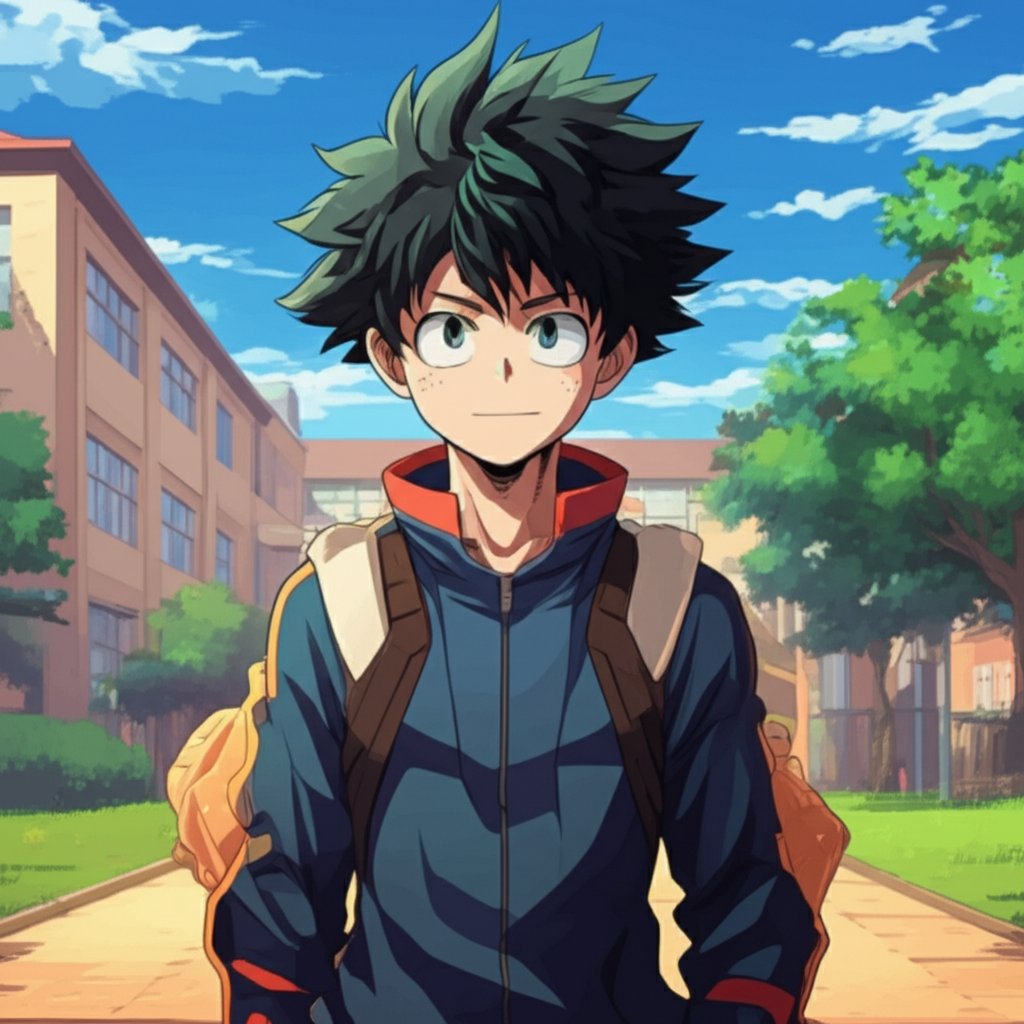 anime style hero inspired by my hero academia ready to join the ranks with a unique name