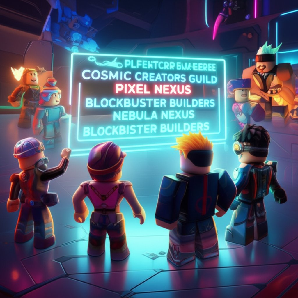 roblox group brainstorming creative names for their new game