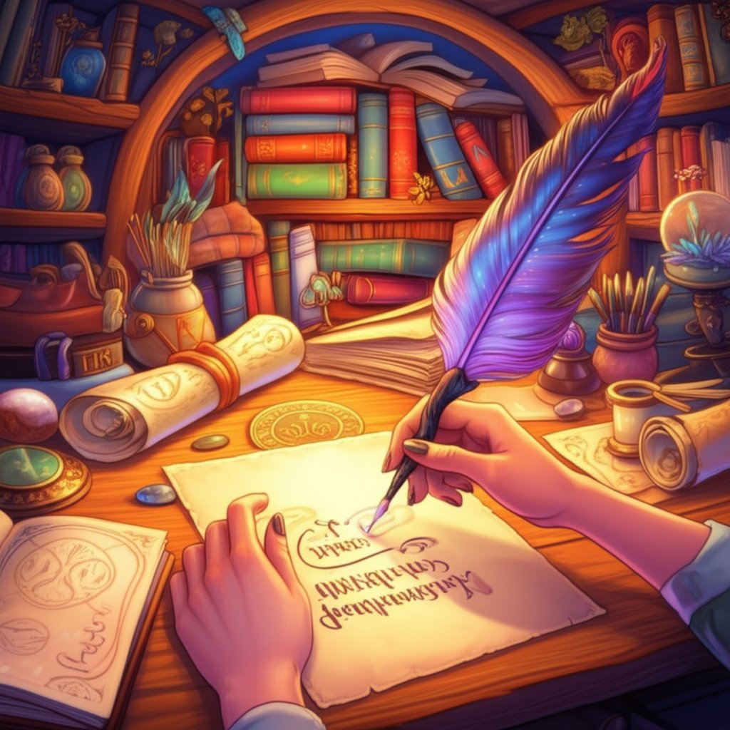 a creator personalizes a magical name blending inspiration and imagination