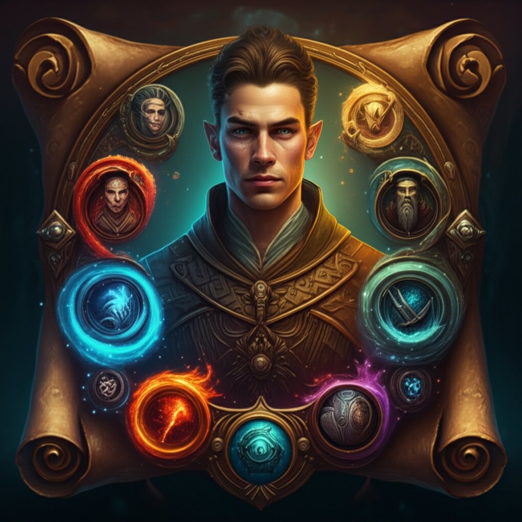 a customizable wow name generator interface highlighting race and lore options