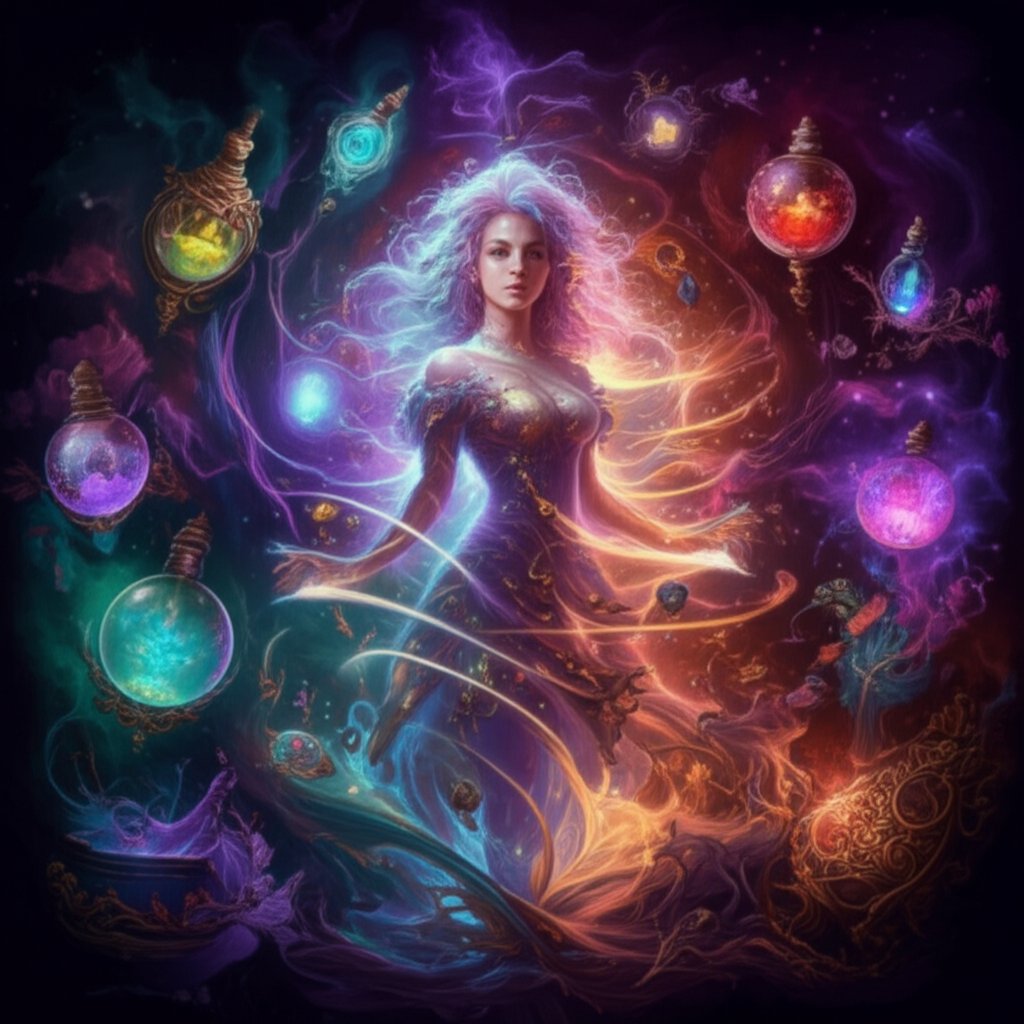 a witch character surrounded by magical symbols highlighting the importance of defining traits before naming