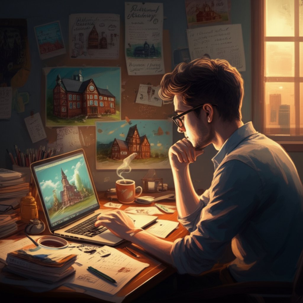 a writer finds inspiration for fictional school names using a generator