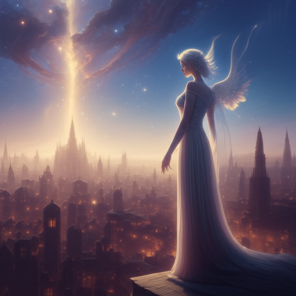 aasimar character embodying both mortal and celestial heritage