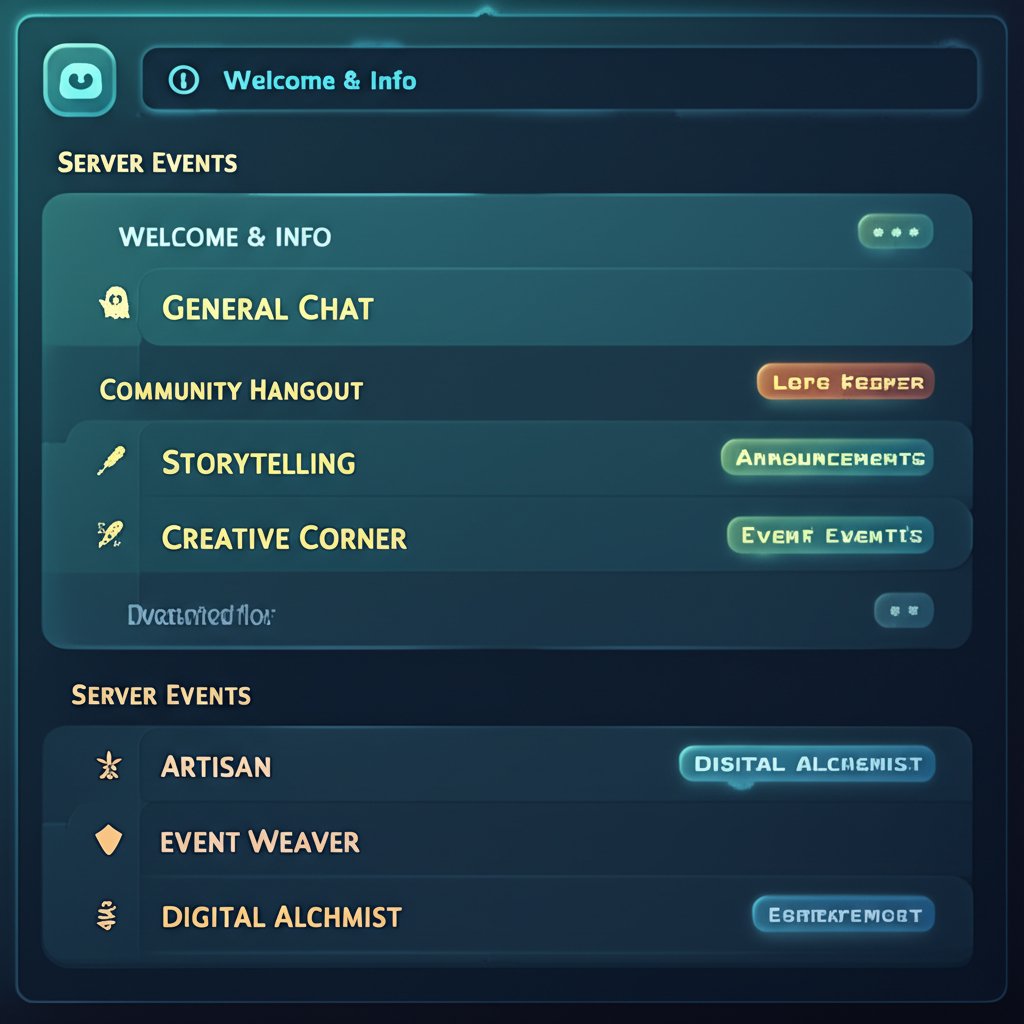 creative channel and role names improve server organization and boost member engagement