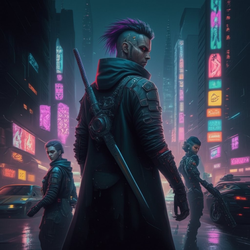 cyberpunk characters in night city showcasing multicultural naming and customization