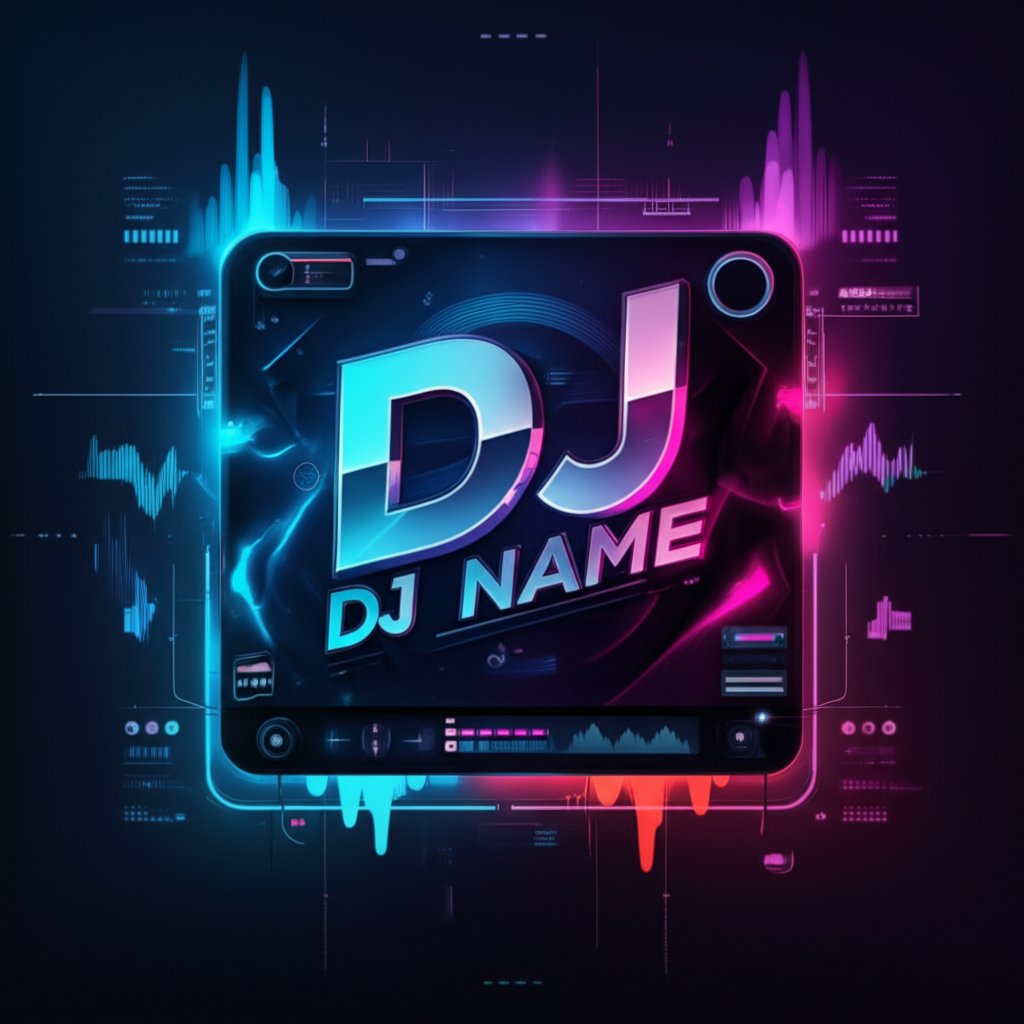 dj name displayed in multiple fonts for visual branding inspiration