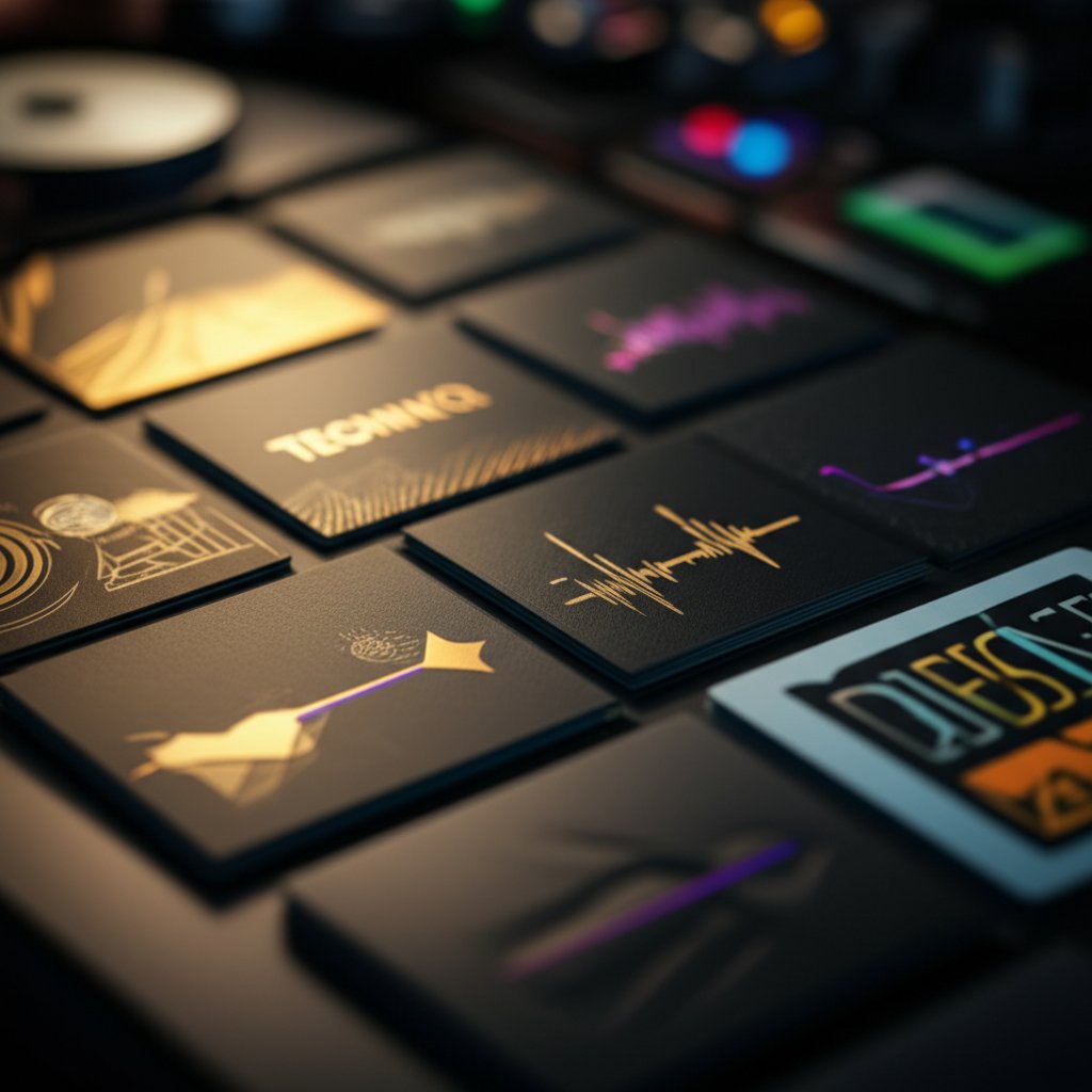 dj selecting genre themed names reflecting different music styles