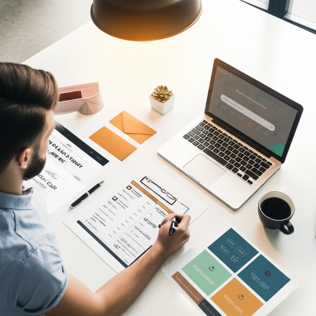 entrepreneur preparing cafe branding and launch checklist