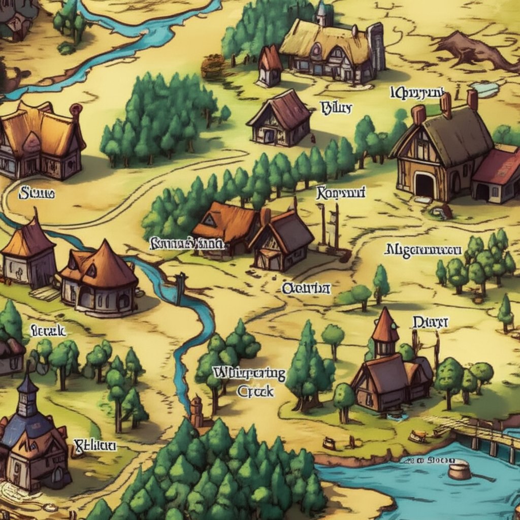 evocative village and town names bring medieval settings to life