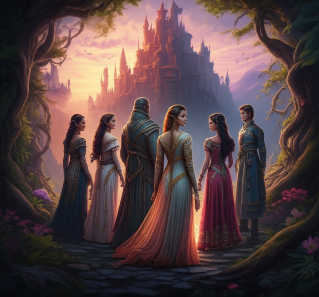 fantasy characters with breton inspired names in a mystical historical setting