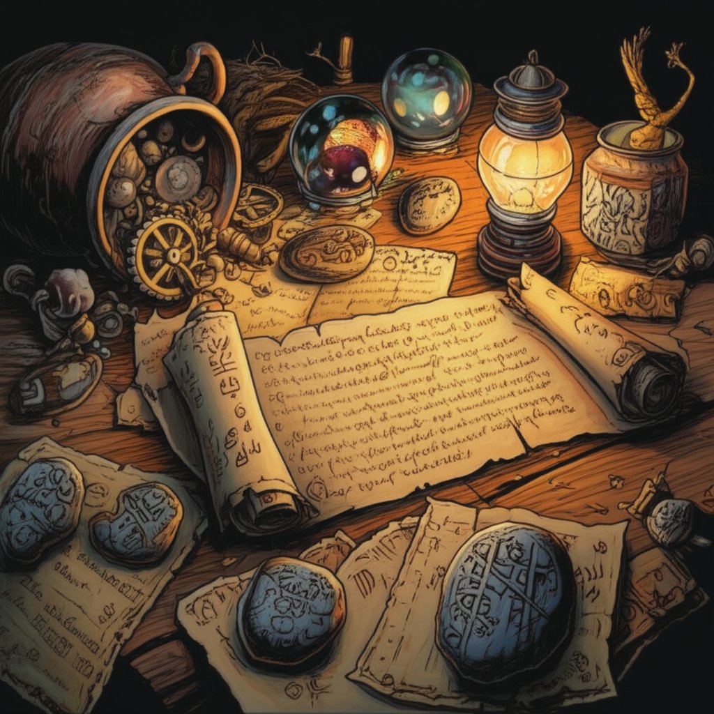 goblin name scrolls and artifacts showing the diversity of goblin naming styles