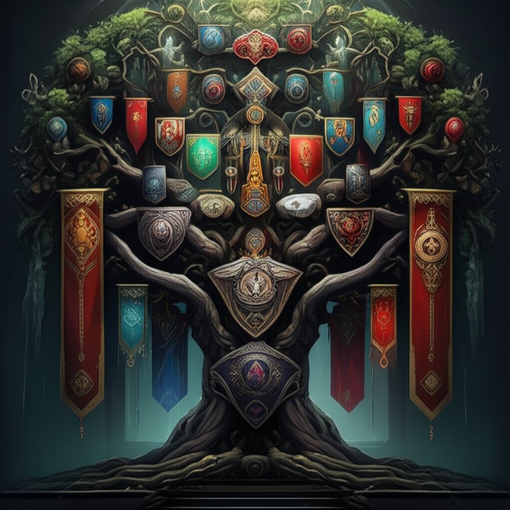 great house crests symbolize dunmer family heritage and house names