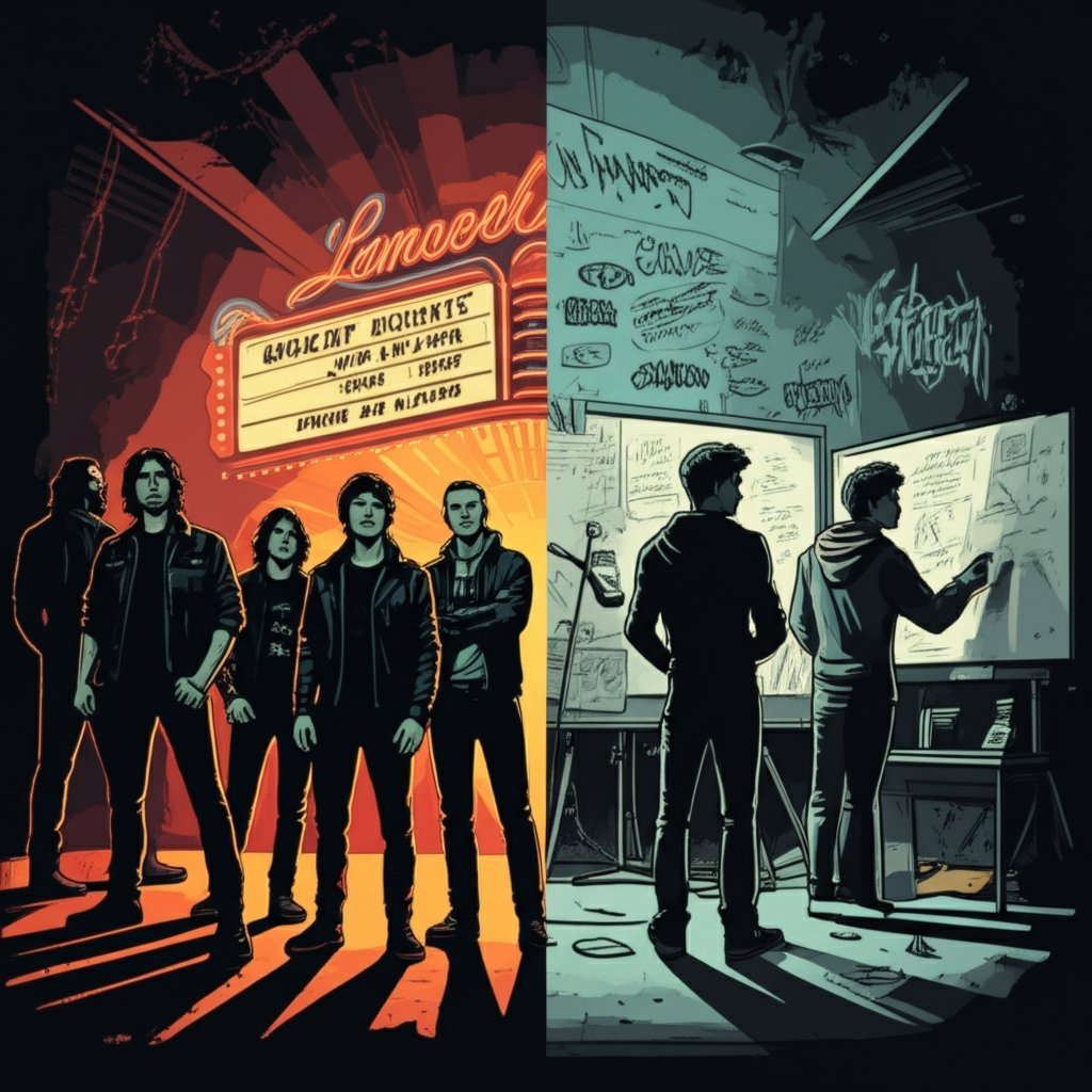 illustration of the impact of band name choices success and rebranding