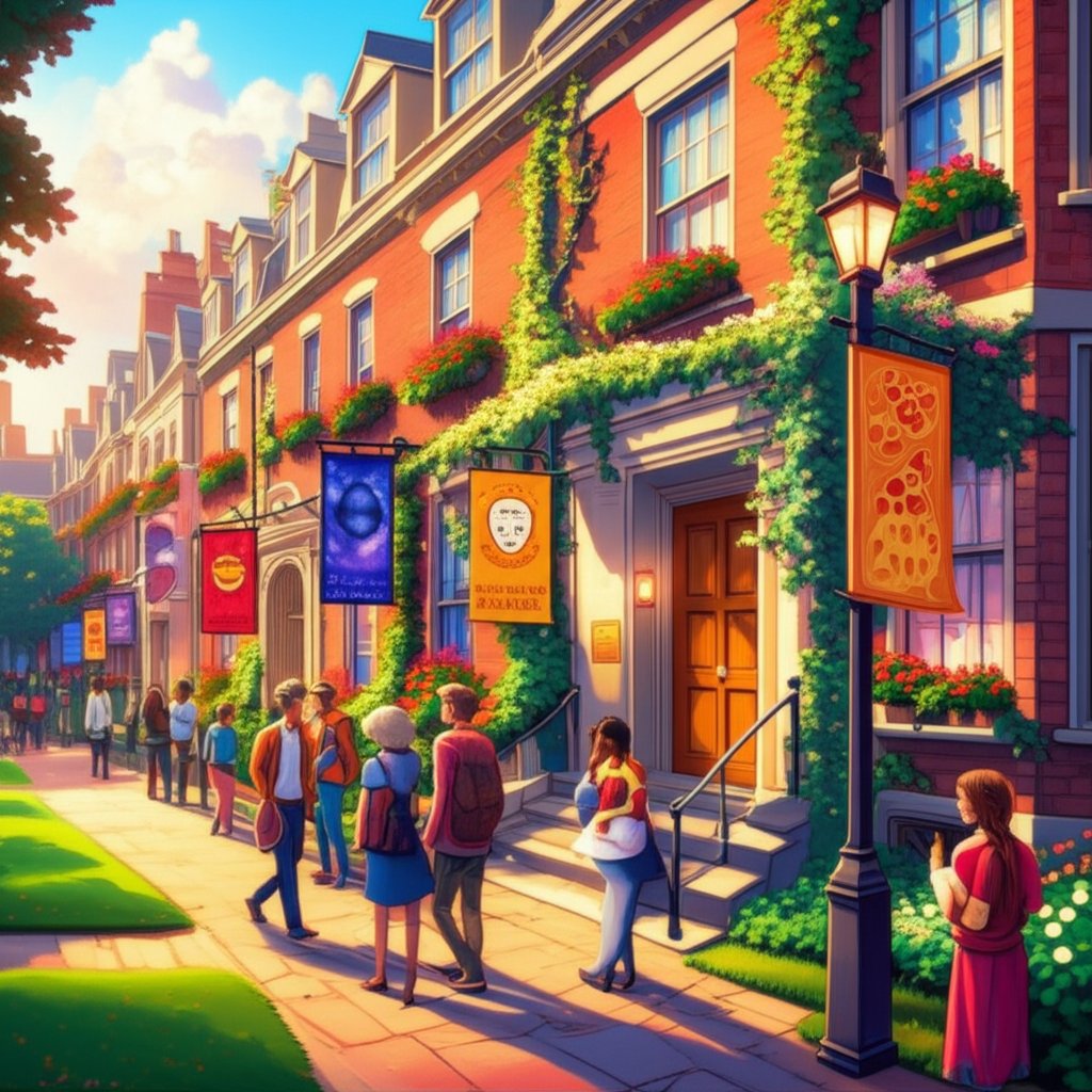 naming dorms and clubs to build a vibrant fictional campus community