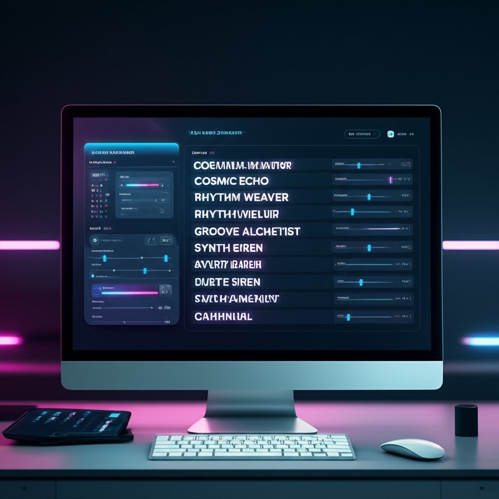 simple dj name generator tool producing creative name ideas