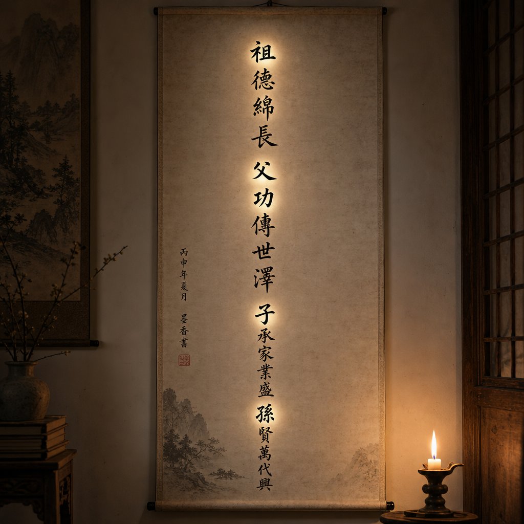 a generation poem assigns one character per generation creating a built in index for clan lineages