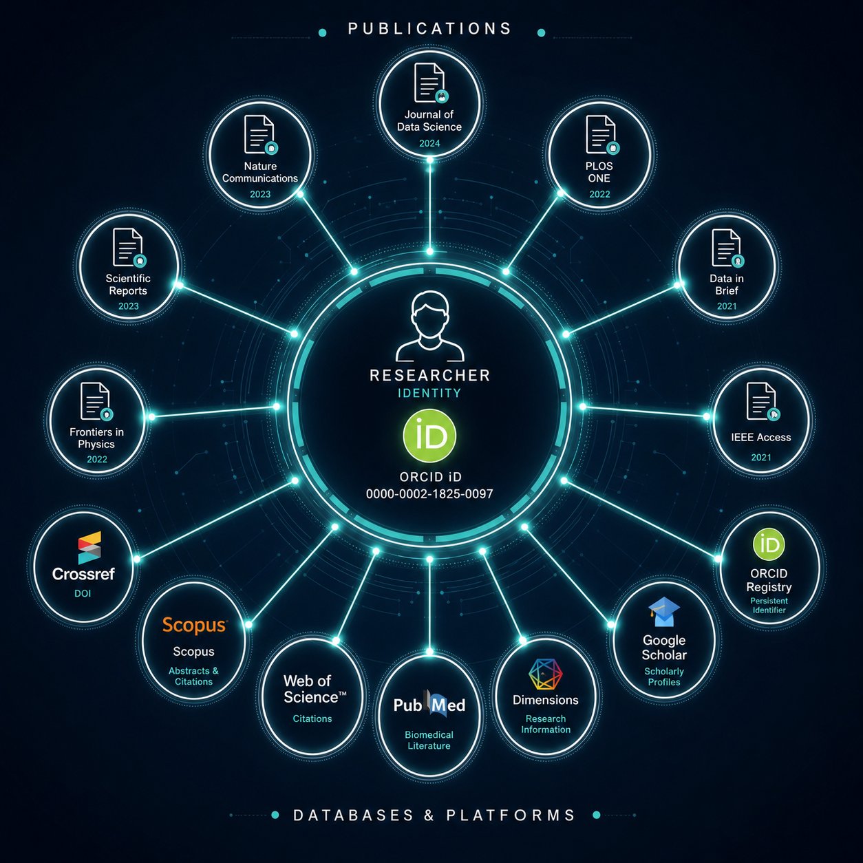 a persistent digital identifier like orcid connects all name variants back to one unified researcher profile