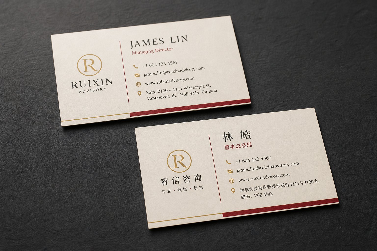 How To Create Bilingual Business Card Chinese English Both Sides Love