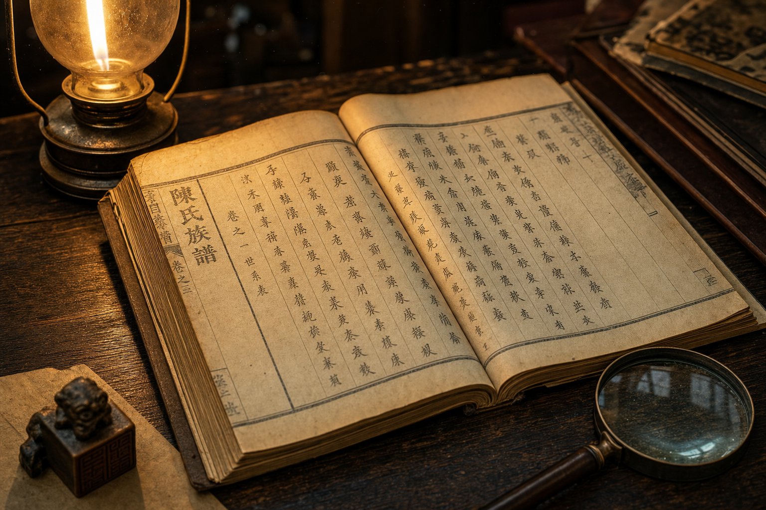 a traditional chinese clan genealogy book (zupu) the primary document for tracing hu family ancestry across generations