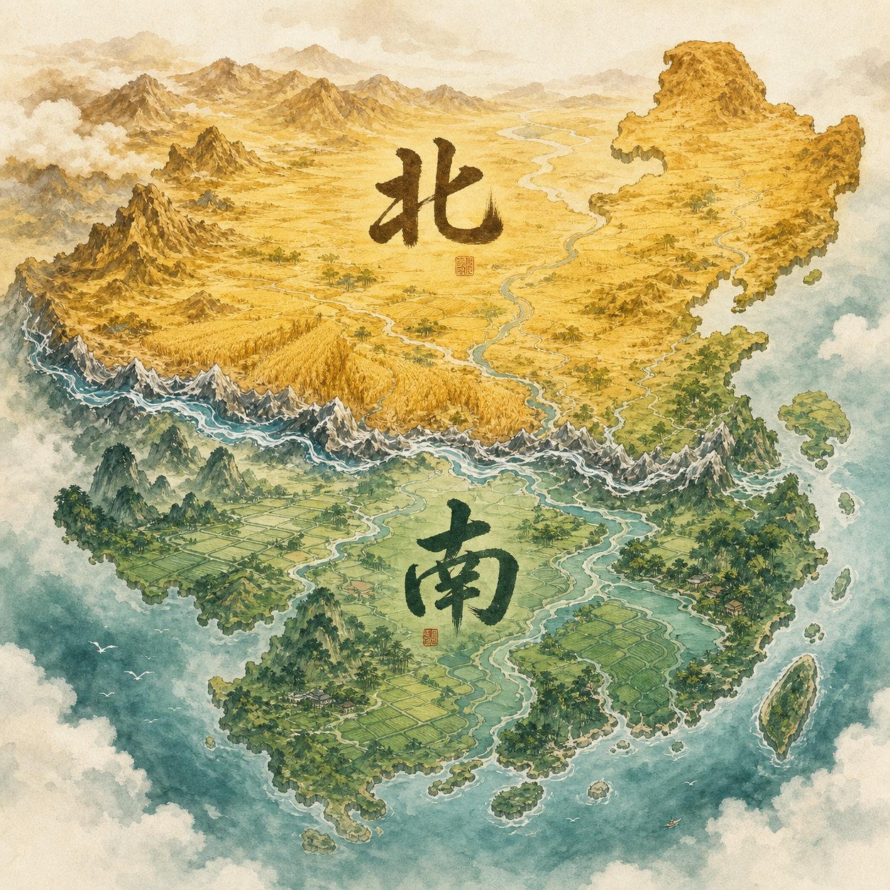 Your Surname Is A Map: Northern Vs Southern Chinese Surnames