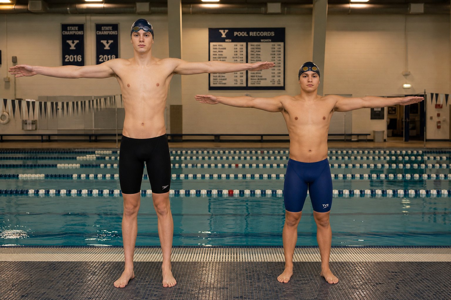 arm span and height are the primary variables that determine your personalized stroke count range