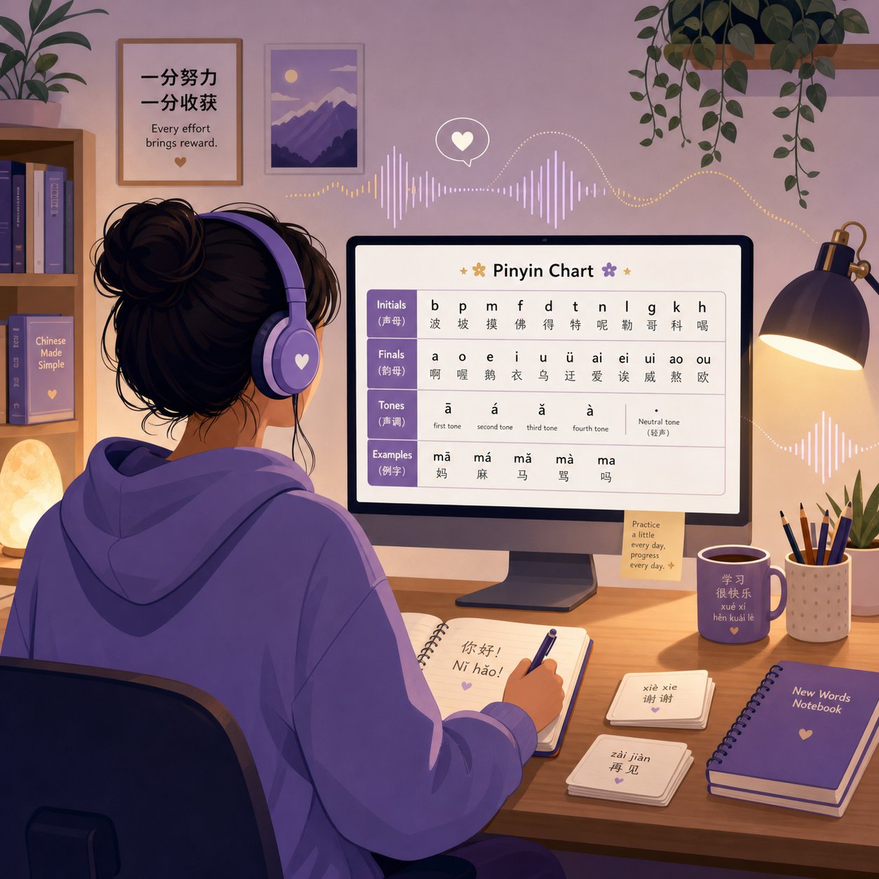 audio practice tools help bridge the gap between reading pinyin and producing accurate sounds