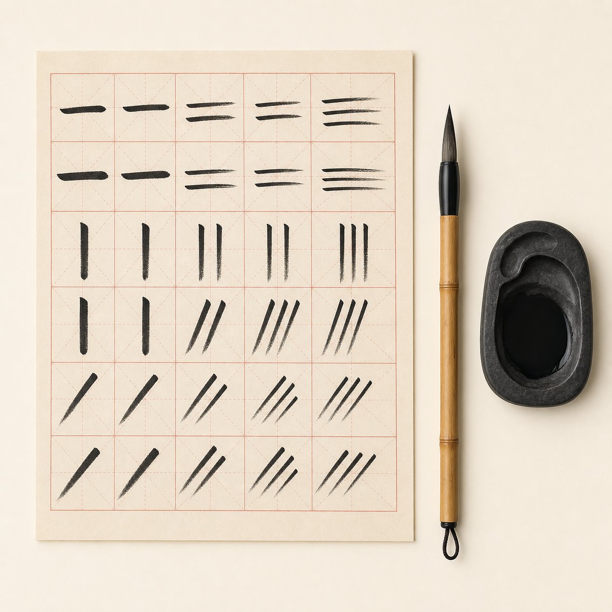 basic chinese stroke types form the foundation of every name character