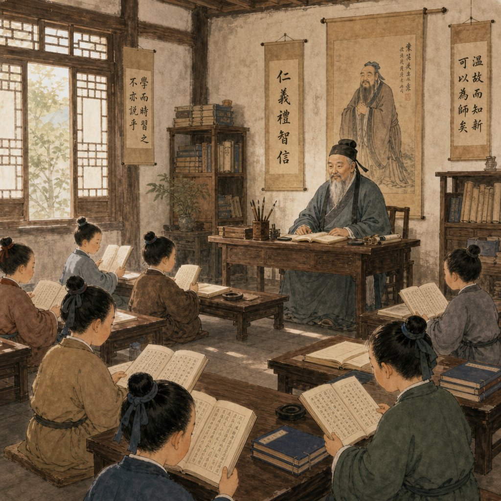 children reciting classical texts in a traditional chinese private school (sishu)