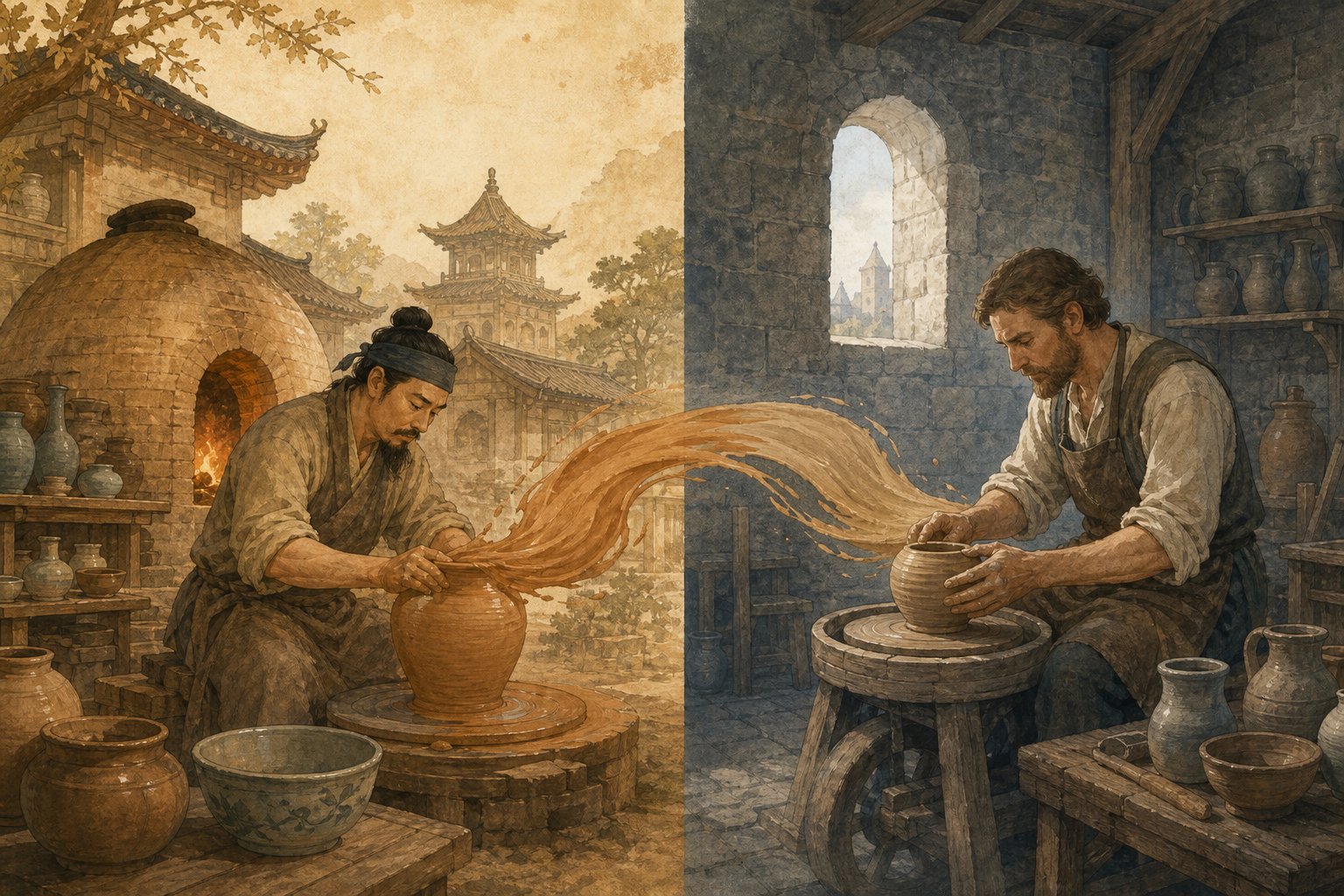 chinese and western civilizations independently turned the same trades into hereditary family names across different eras