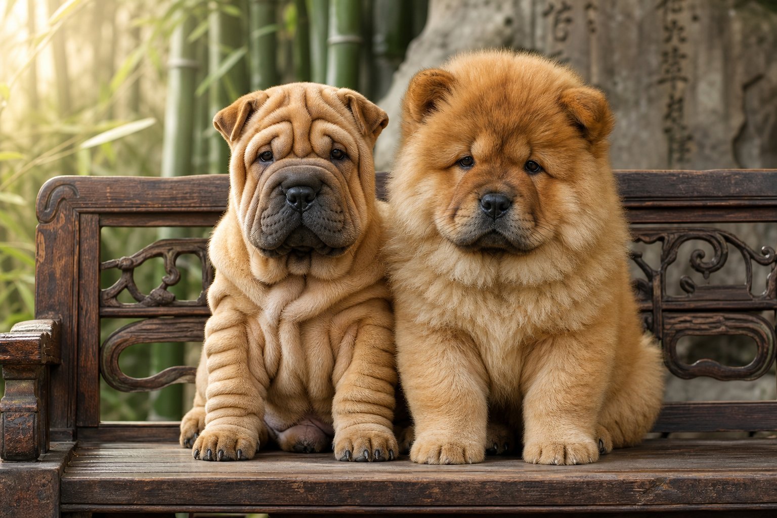 chinese breeds like chow chows and shar peis pair naturally with nicknames that honor their ancient heritage and distinctive features