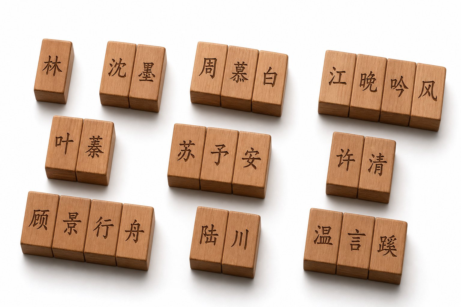 chinese name components combine surnames and given names in patterns of varying length