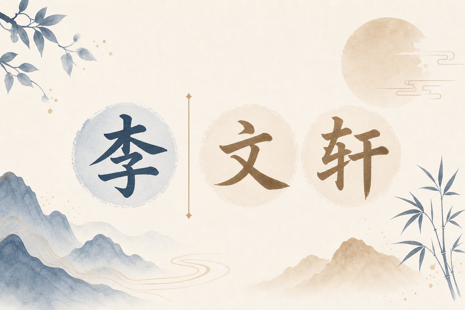 chinese names follow a compact structure with surname first followed by a meaningful given name