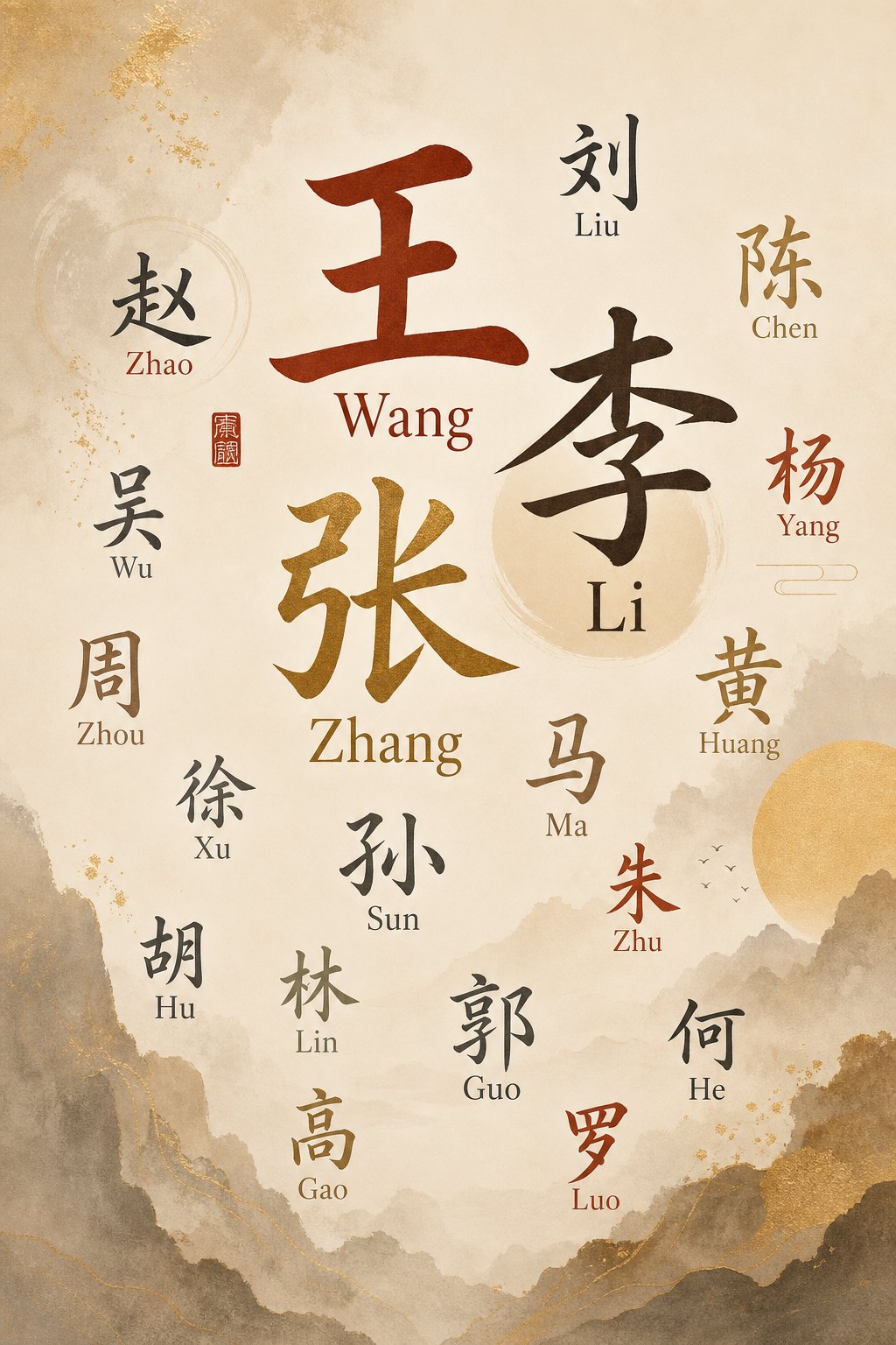 common chinese surnames in pinyin and characters mastering these covers most names you will encounter