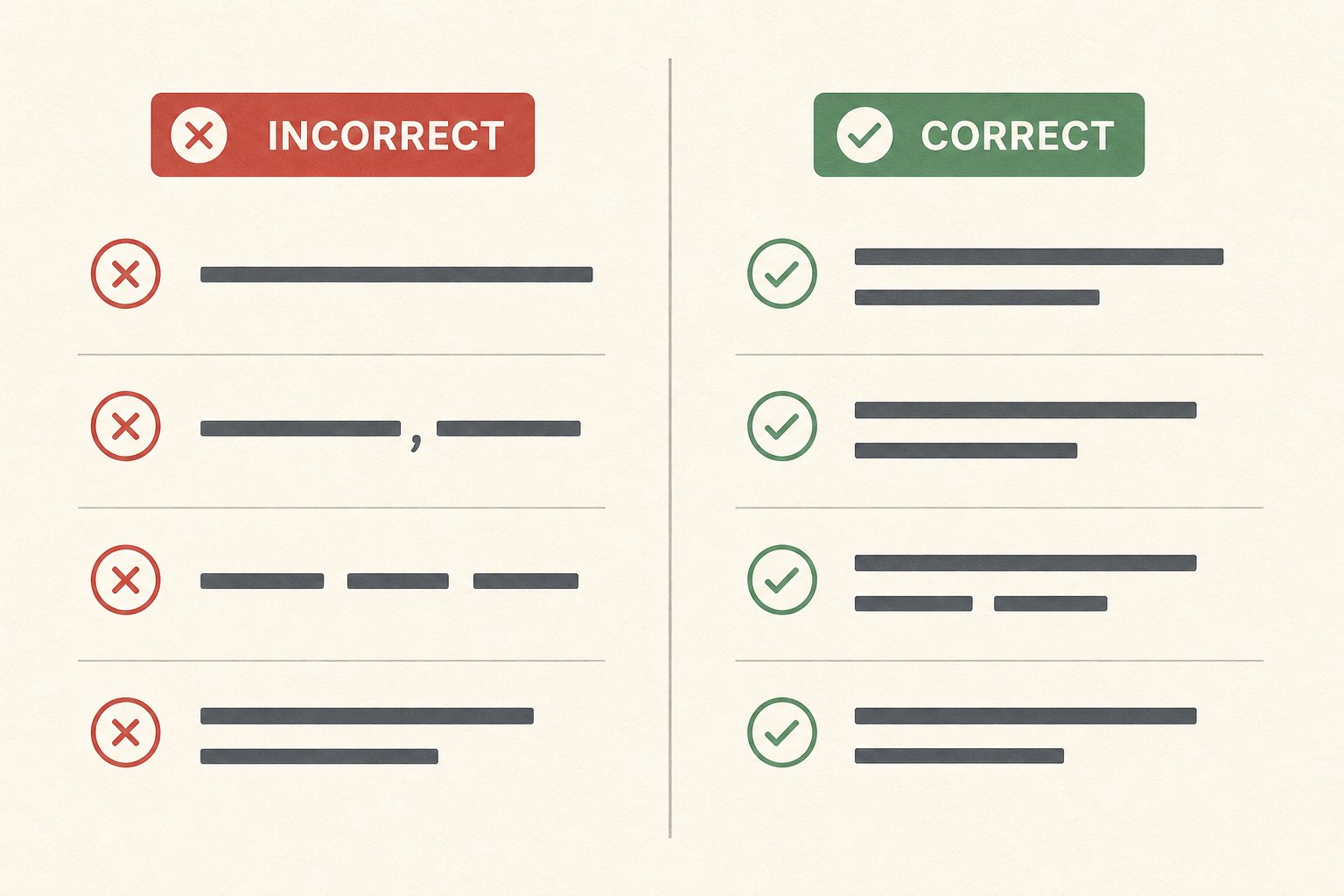 common pinyin naming errors paired with their correct formatting according to official standards