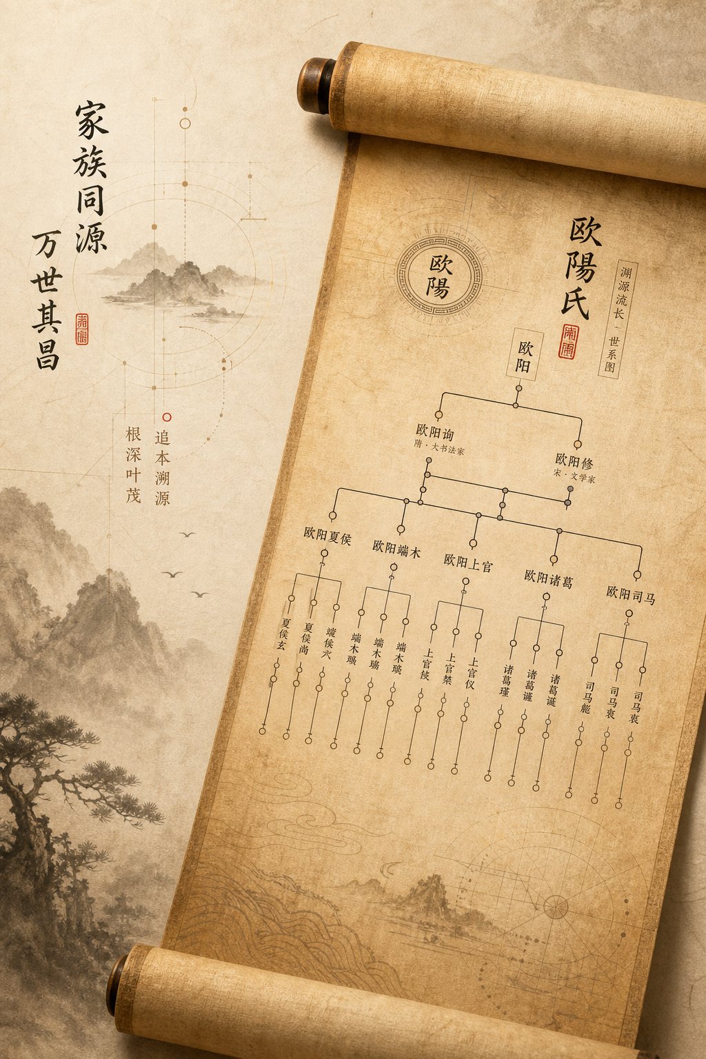 compound chinese surnames trace back to ancient official titles and geographic origins