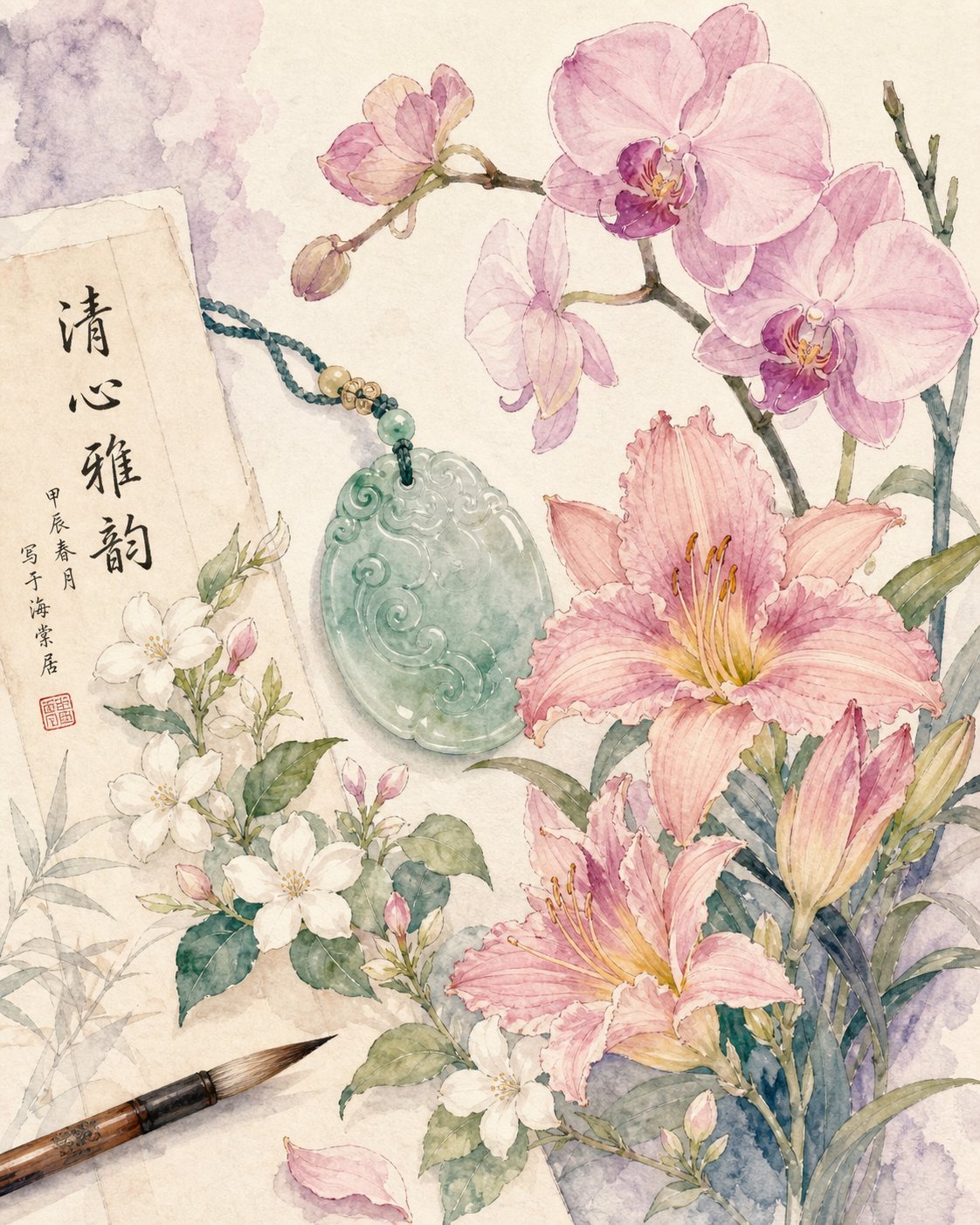 flowers and jade symbolism inspire gentle creative and harmonious girl names for rabbit year babies
