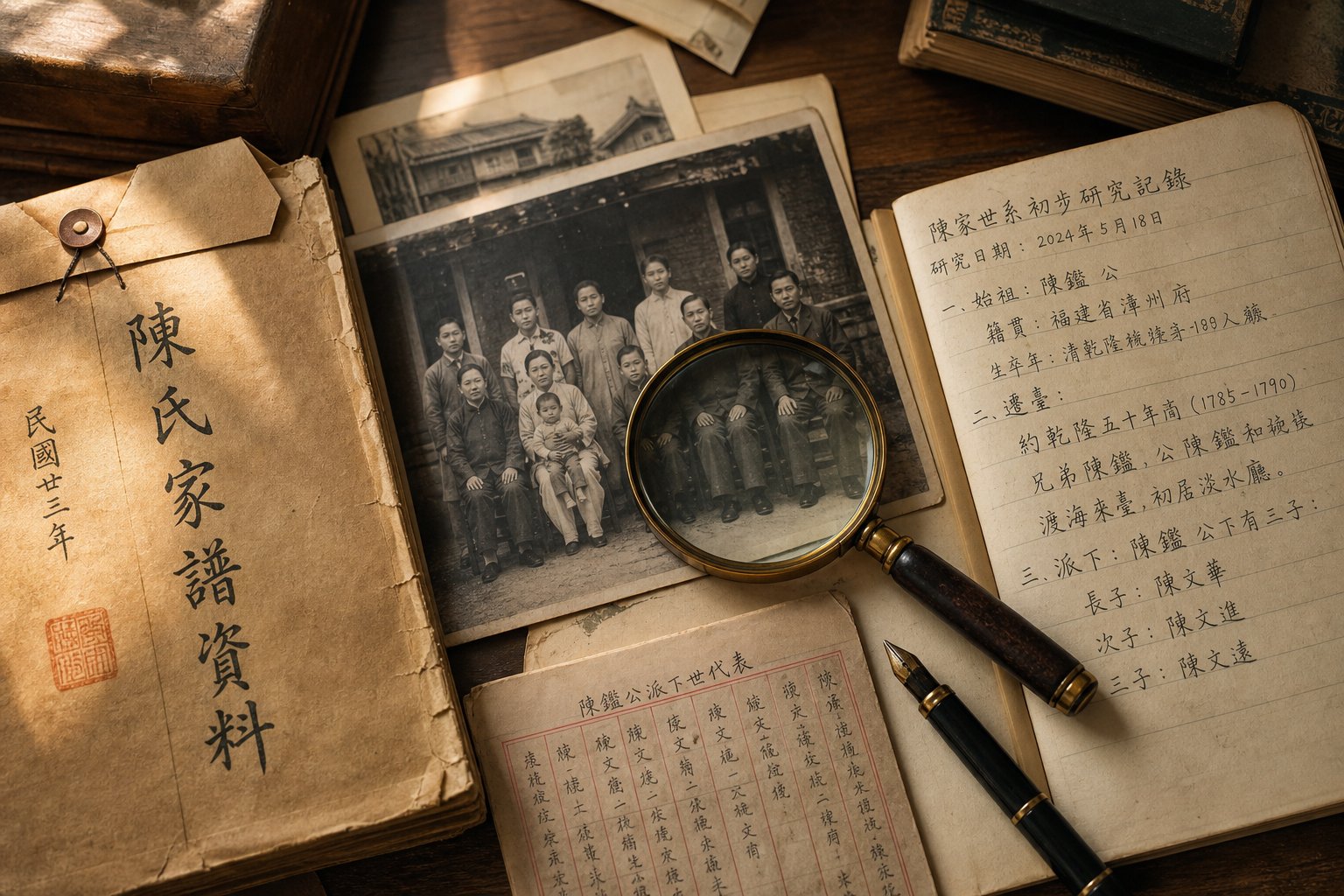 gathering family documents and ancestral clues is the essential first step before searching for a clan association