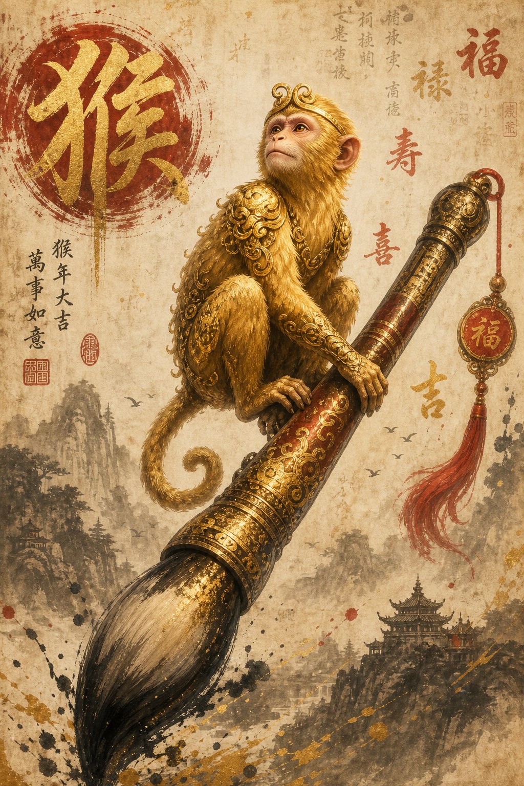 Lucky Chinese Characters for Year of the Monkey (And Ones to Avoid)