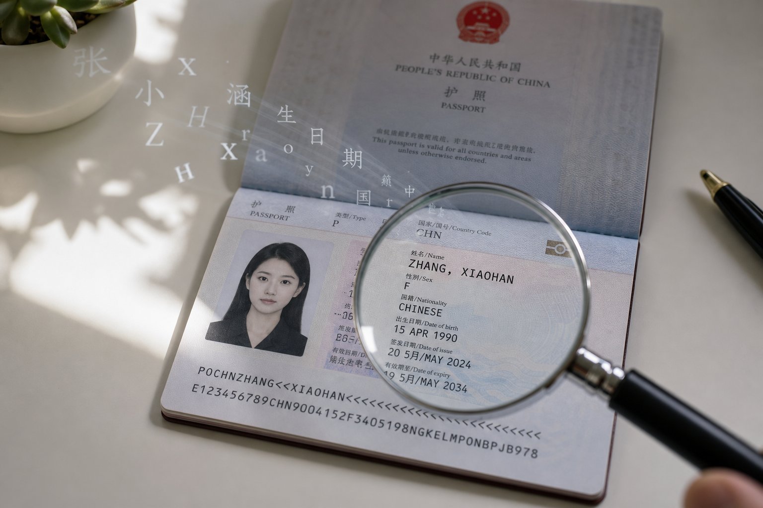 hanyu pinyin appears on all mainland chinese passports as the standard romanization for names