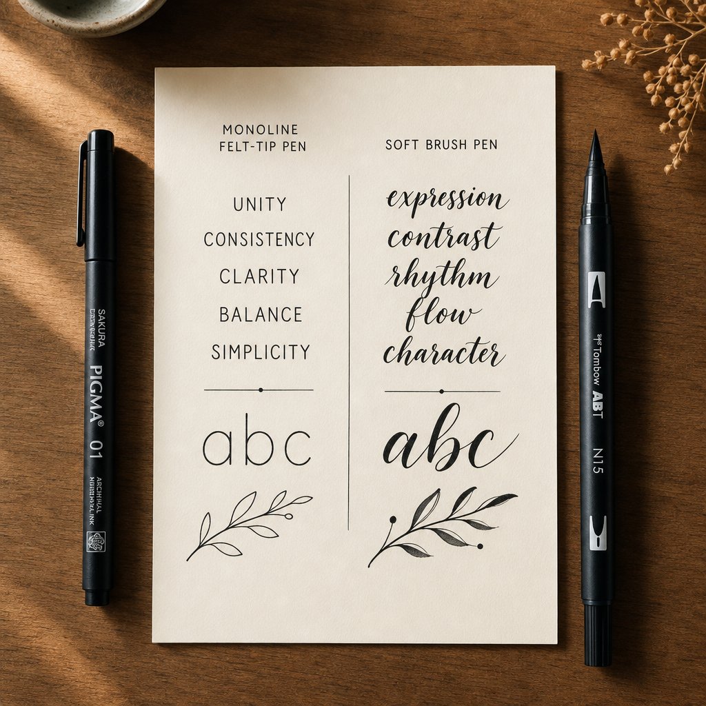 Hard Pen vs Brush Calligraphy: One Builds Skill Faster