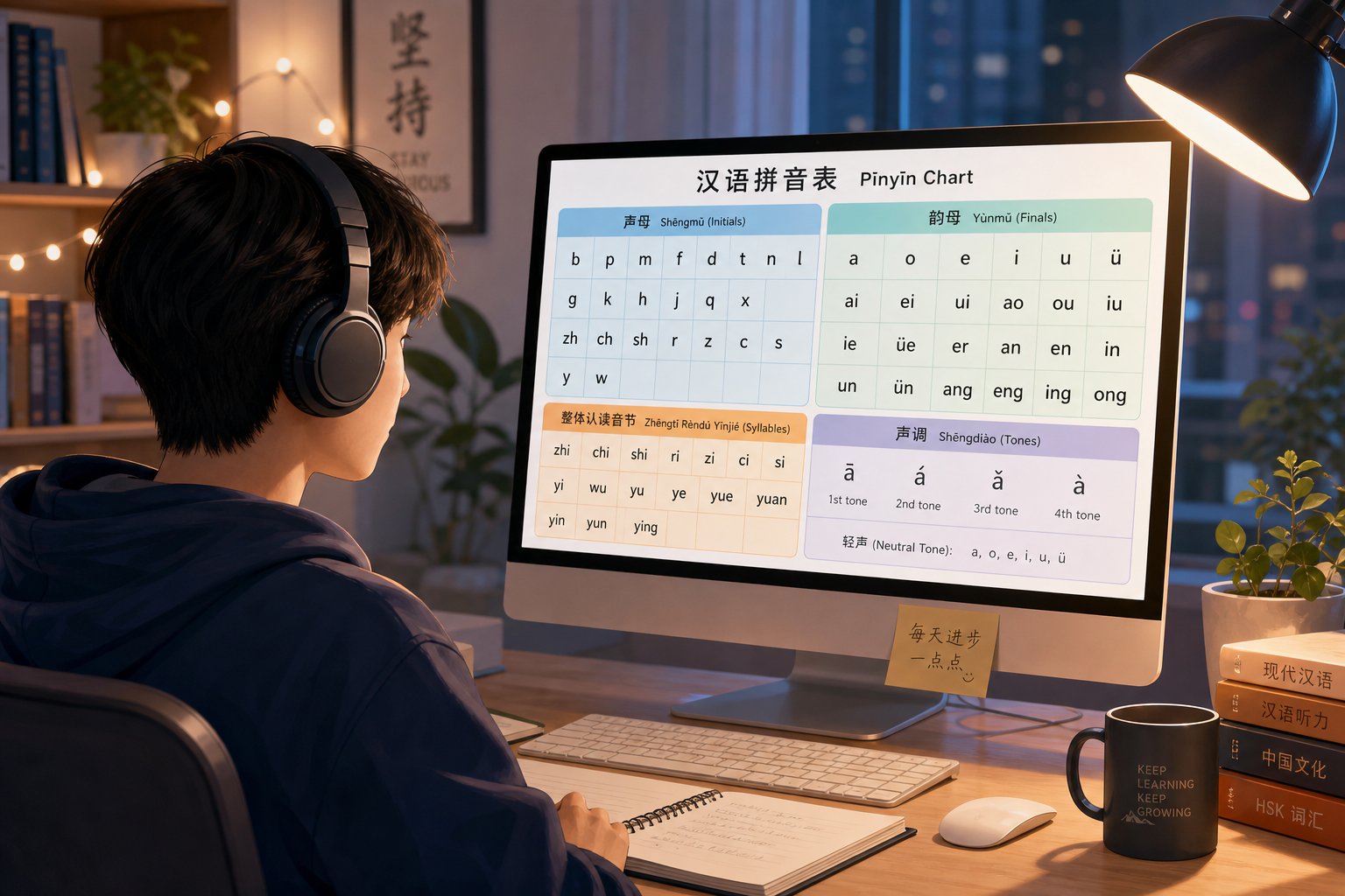 interactive pinyin charts with audio let you hear native speakers pronounce each syllable in all four tones