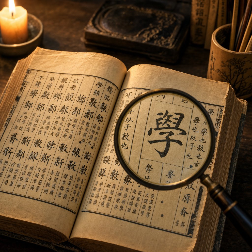 kangxi dictionary reference used for verifying traditional character stroke counts