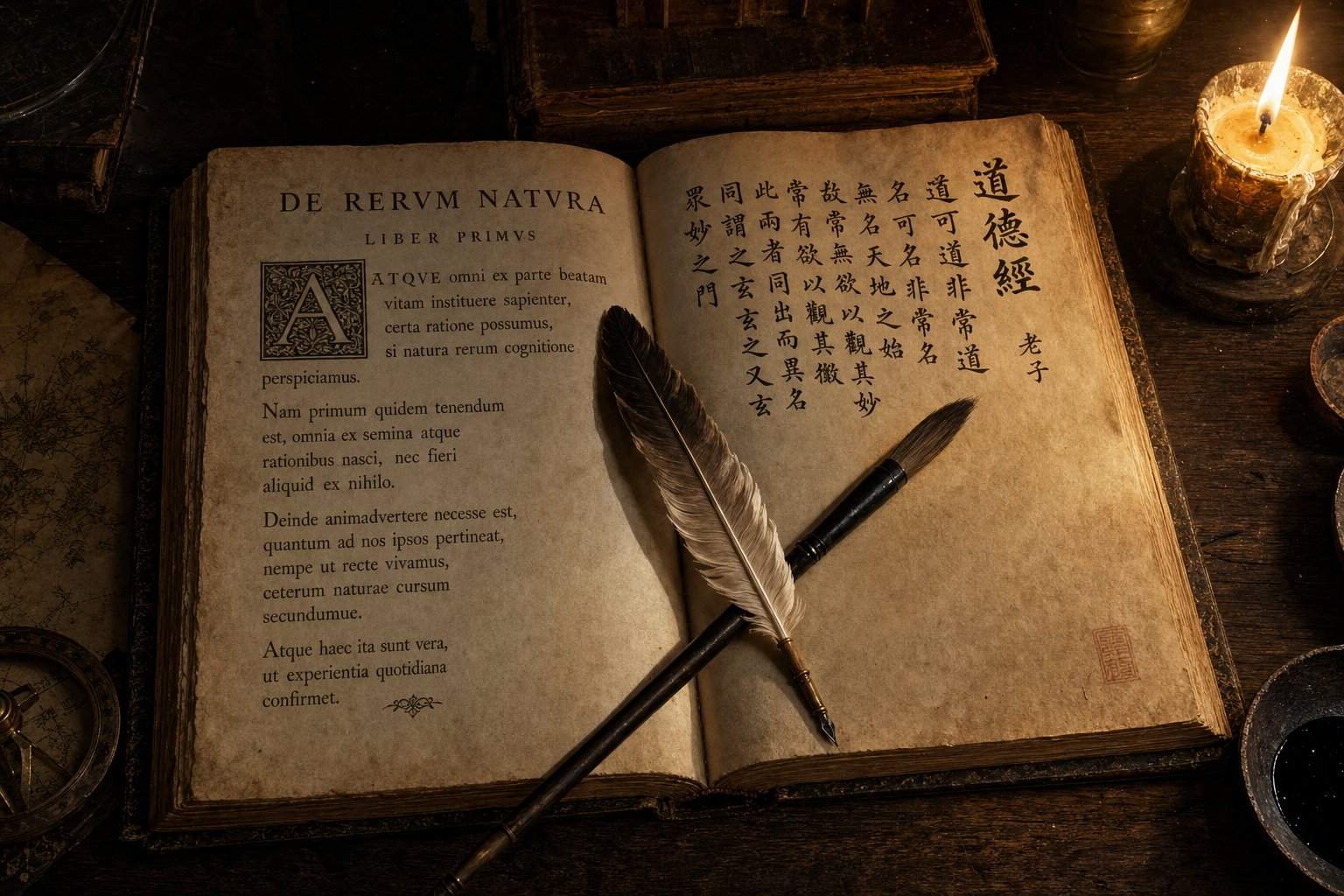 latin text and chinese characters side by side illustrating how jesuit missionaries transformed philosopher names