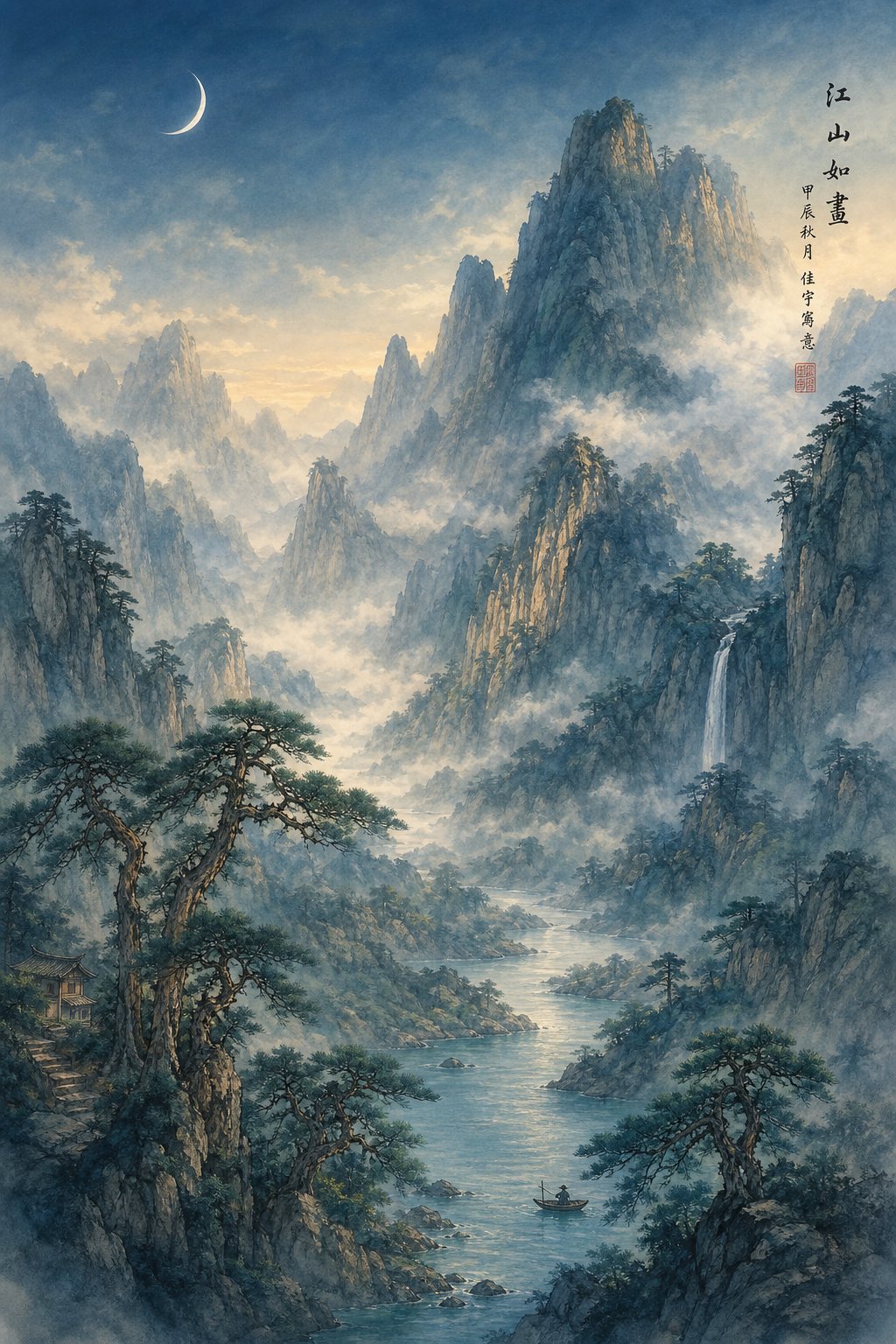 mountains water clouds and jade form the core nature vocabulary of taoist naming philosophy