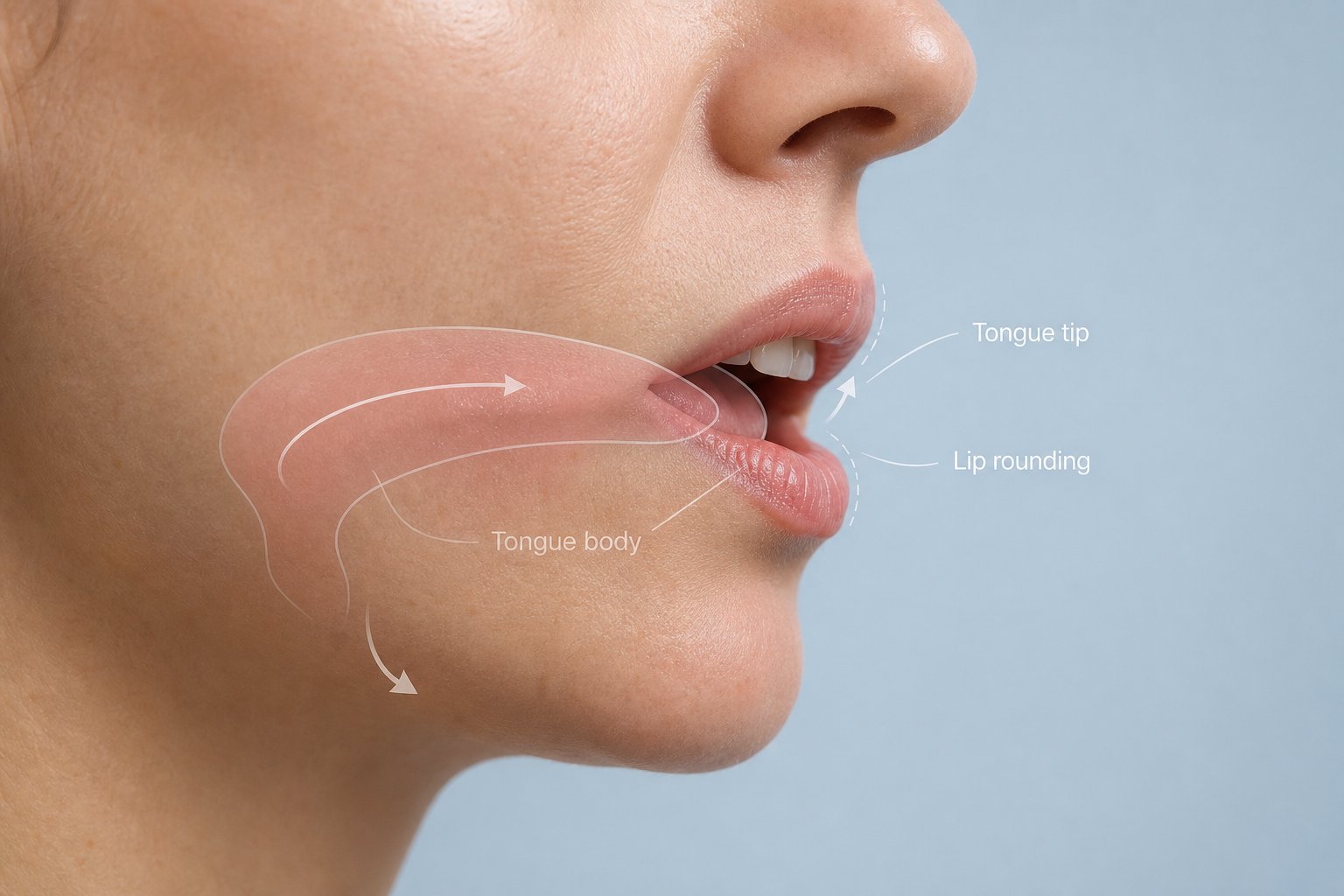 mouth position and tongue placement are key physical cues for accurate chinese pronunciation