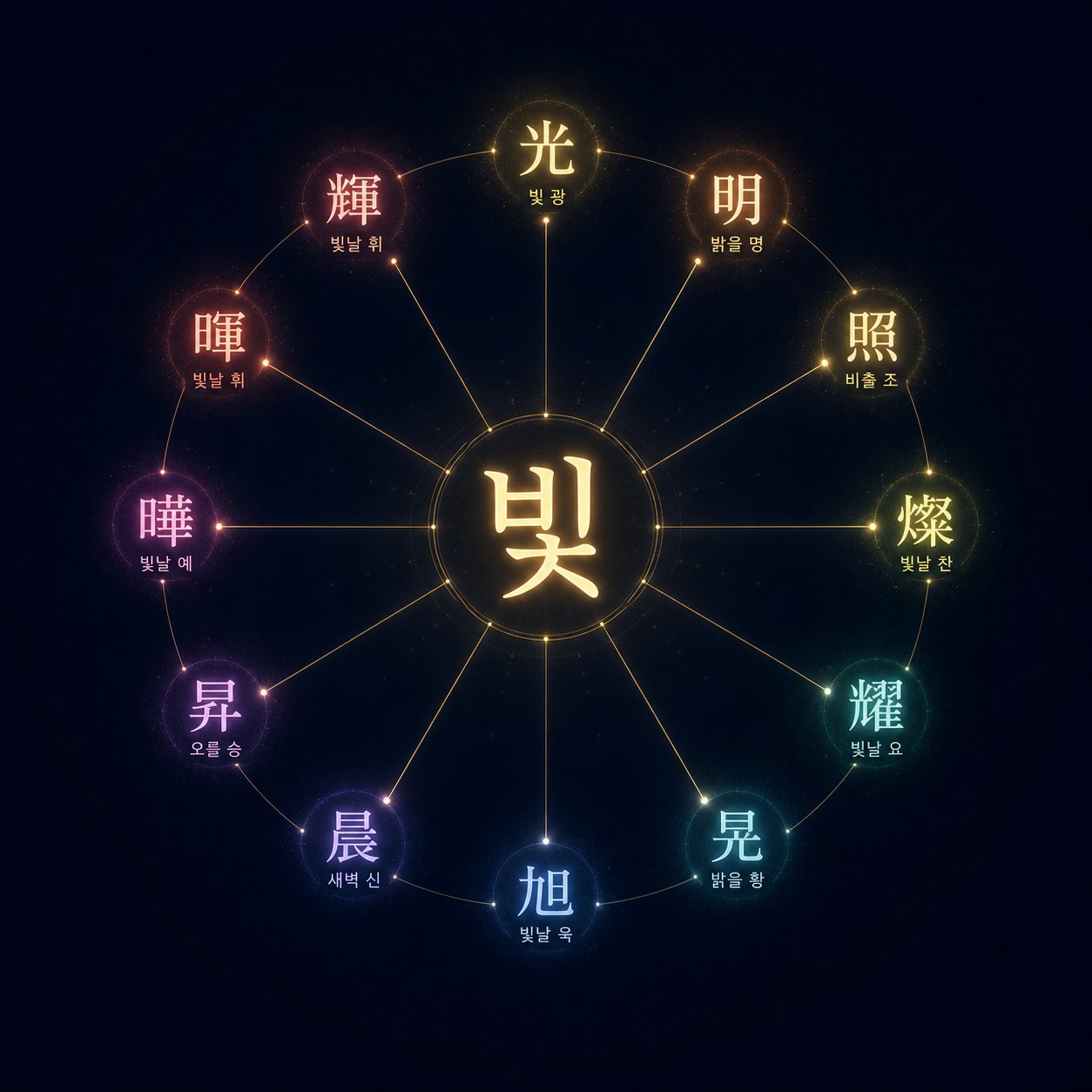 one korean syllable can map to many hanja characters each carrying a completely different meaning