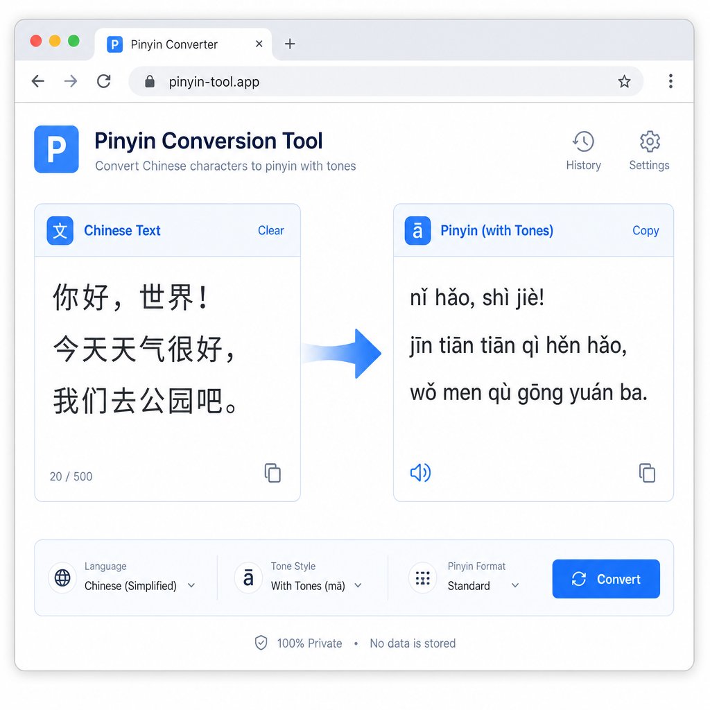 online pinyin generators convert chinese characters to tonal romanization instantly