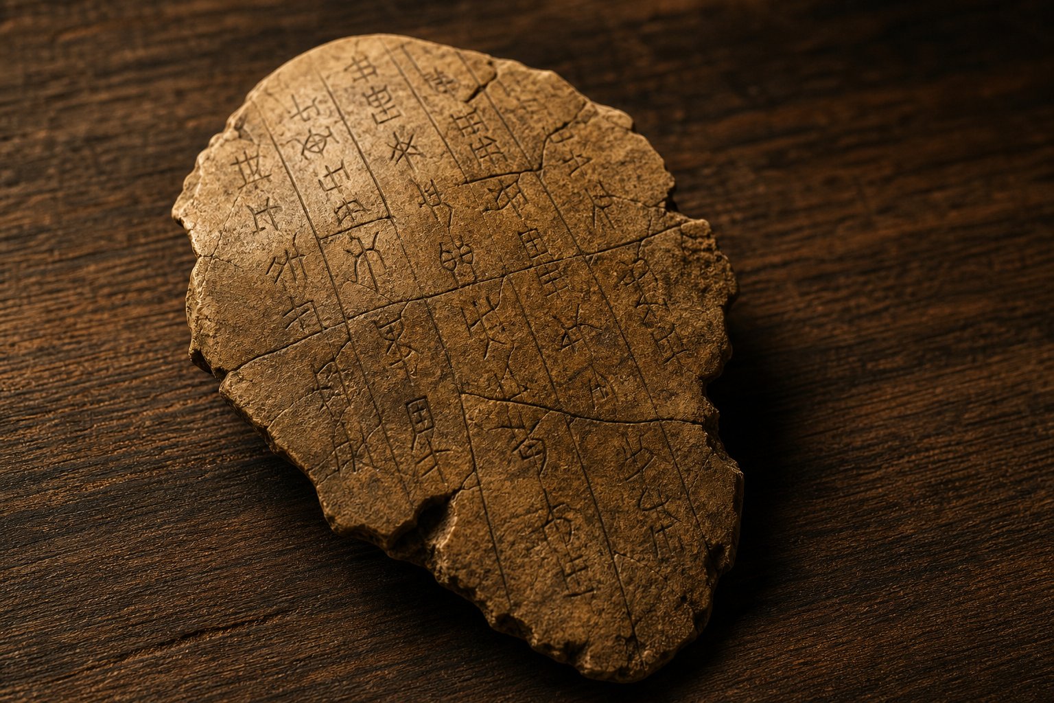 History of Chinese Characters Began on Burned Turtle Shells