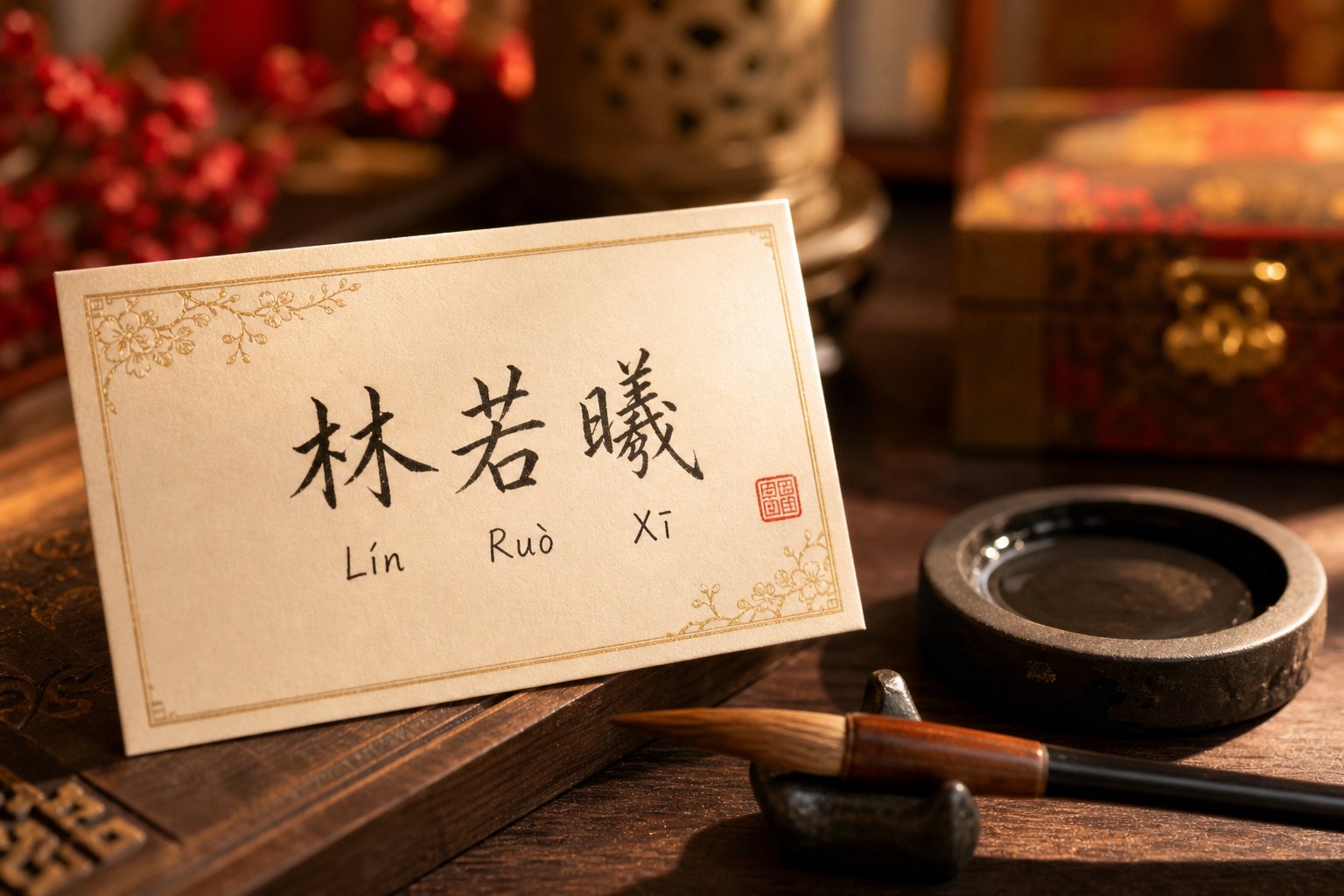 presenting a chinese name with its meaning written out makes the gift feel personal and special